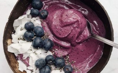 Protein Blueberry Smoothie Bowl